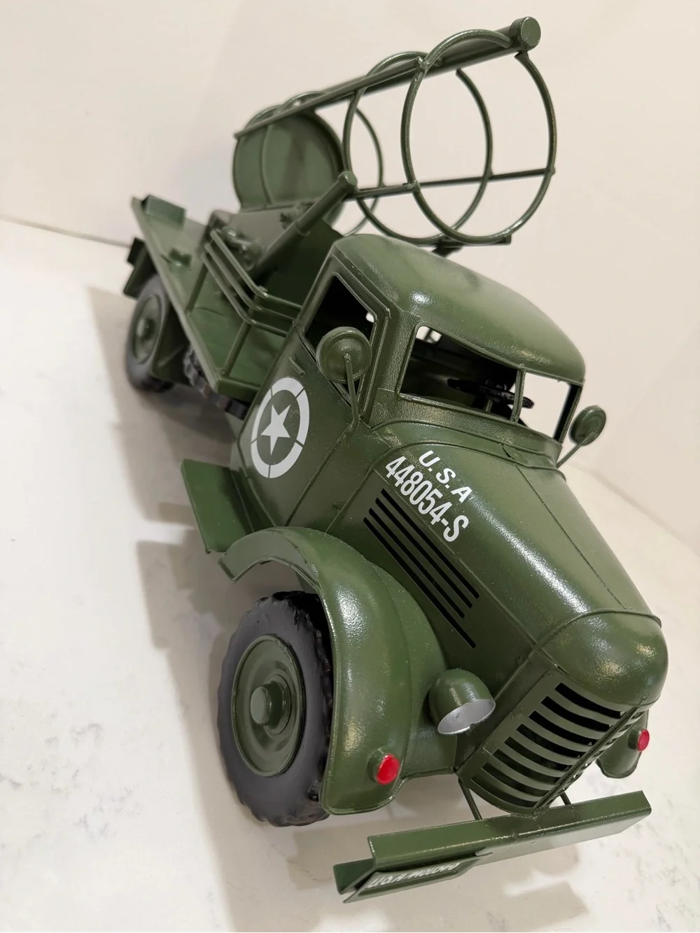 The Peacekeeper Military Truck Camouflage Metal Decanter